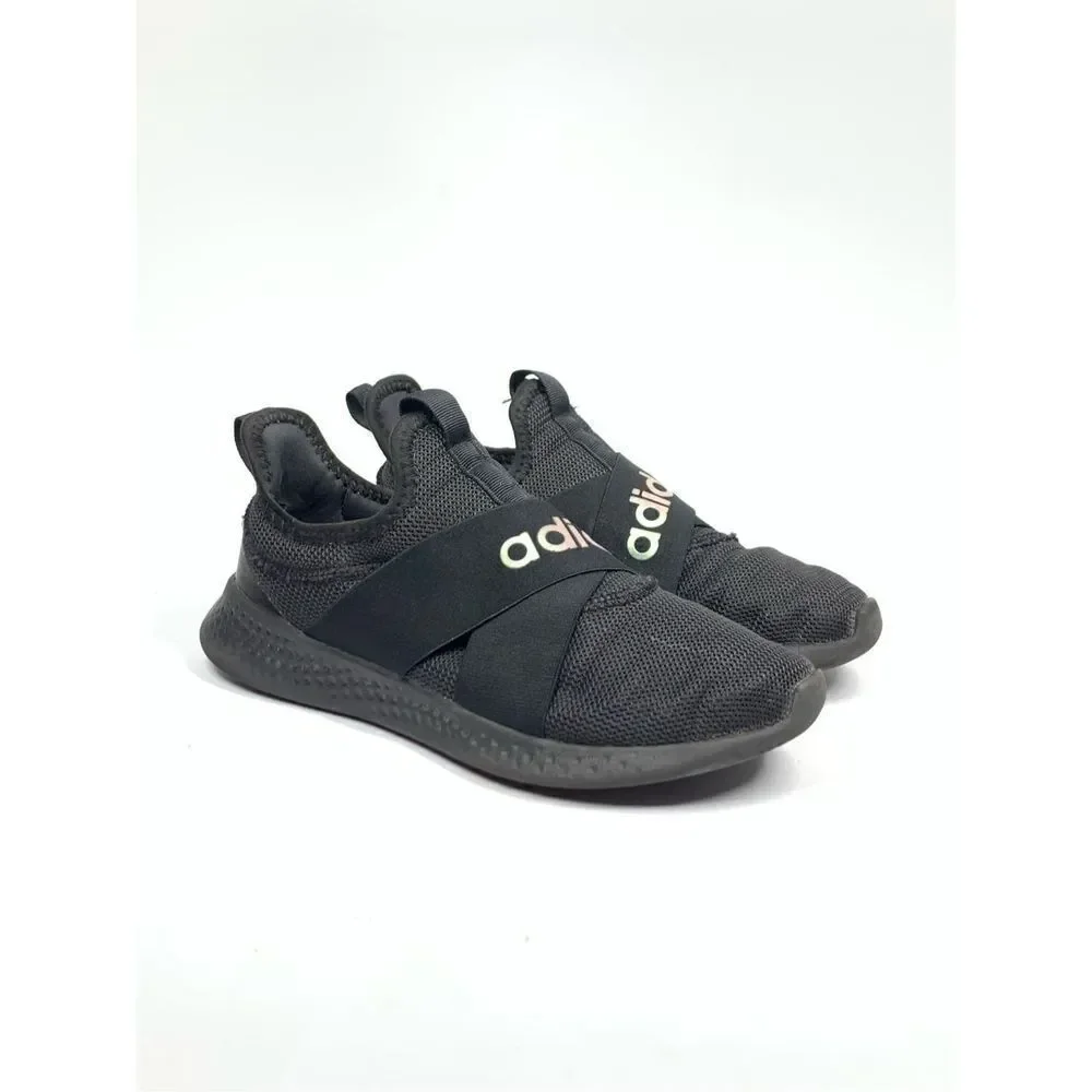 Adidas Women Puremotion Adapt Black Slip On Running Shoe Sneaker Size 7.5